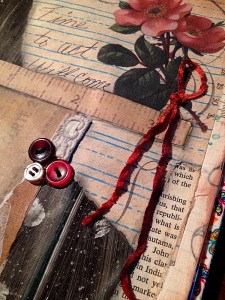 Buttons and ribbons.  Something to do while I wait.